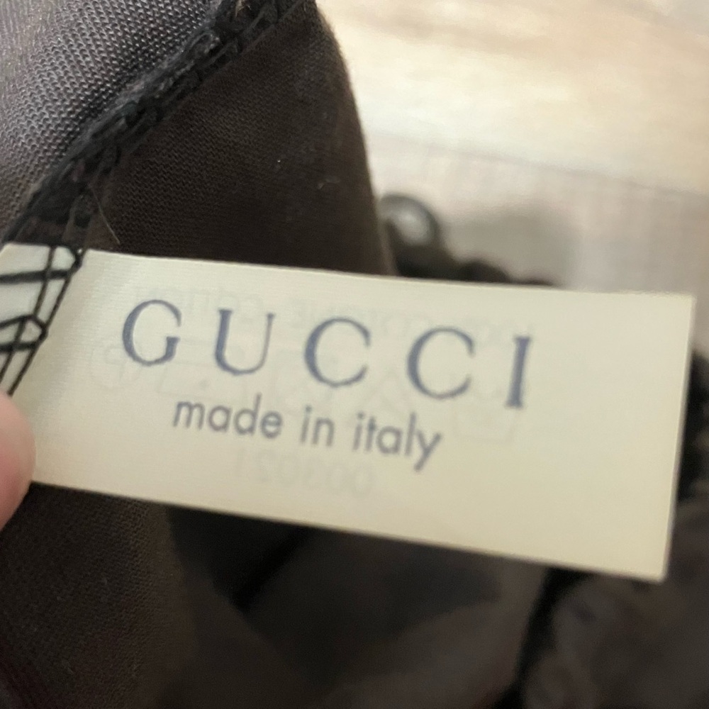 Gucci Authentic Monogram Logo Drawstring Dustbag - image 3
